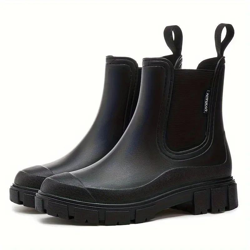Damen Chelsea Boots Robustes Leder
