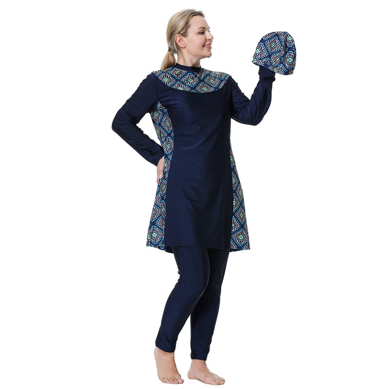 Eveloria Damen Burkini Badeanzug Große Größen