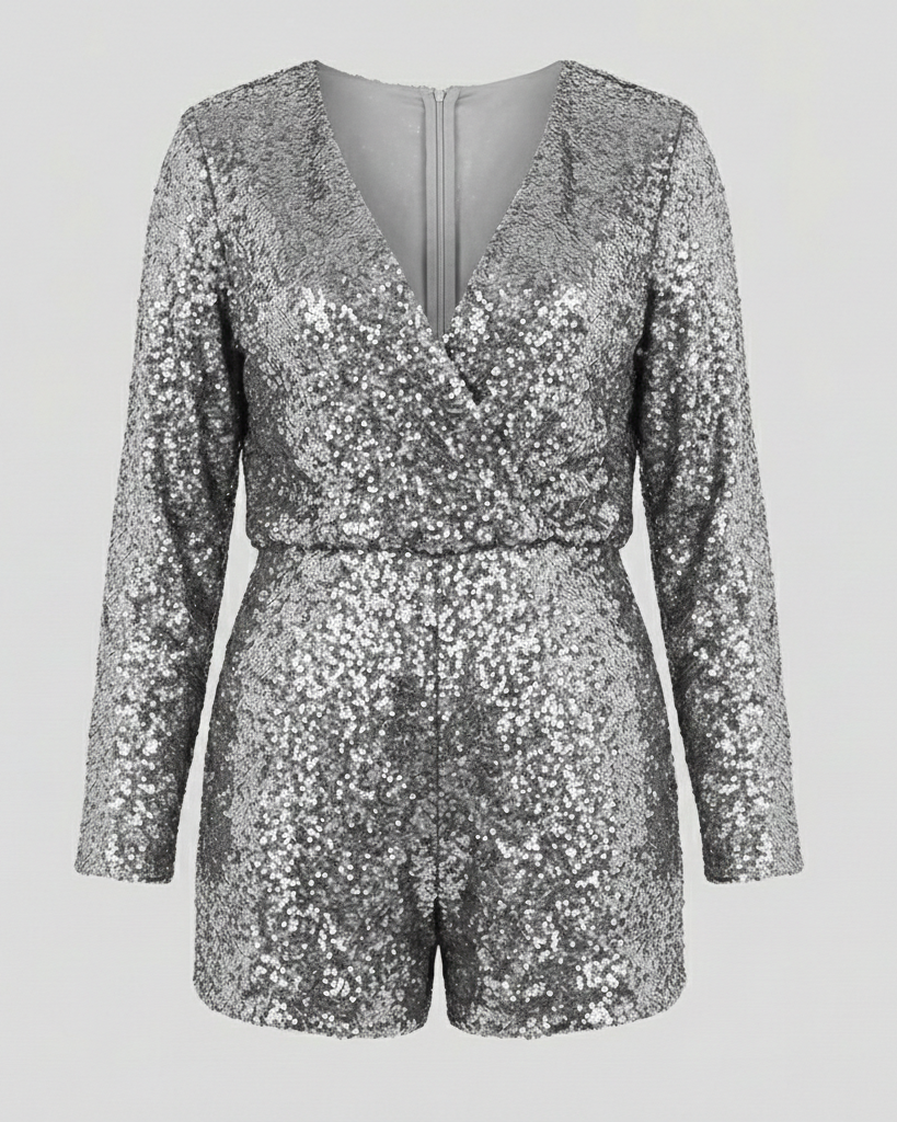Damen Funktionsoverall Glitzer