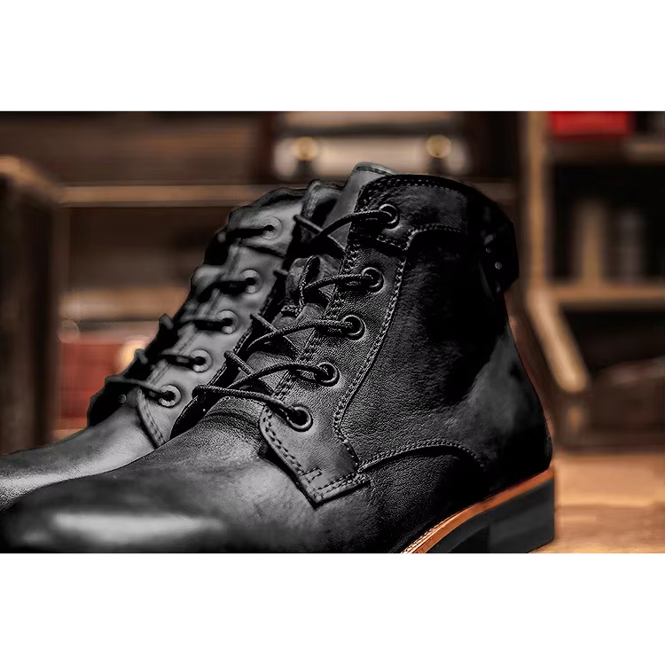 Friedrich Herren Schnürstiefeletten Leder Braun