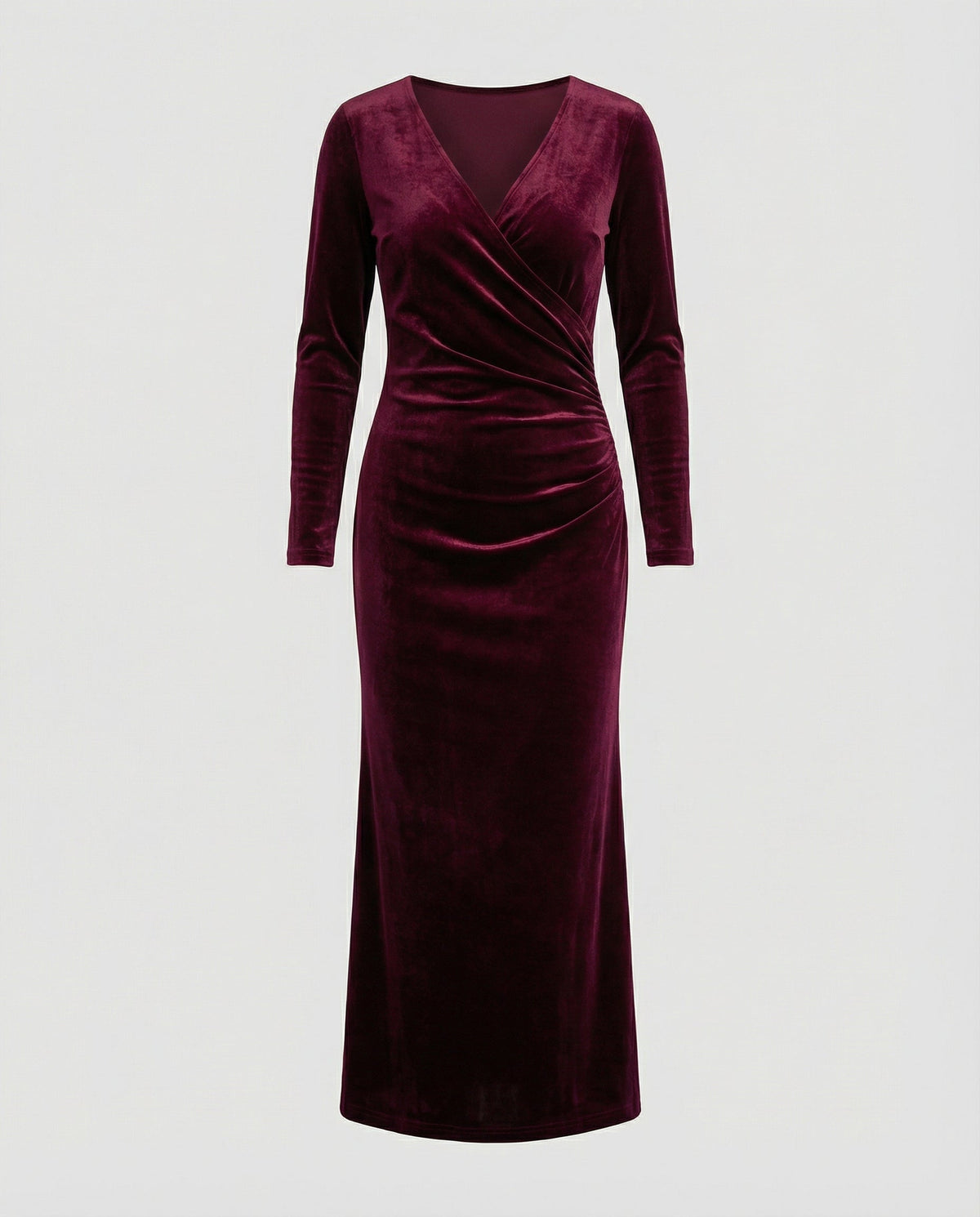 Samt Bodycon-Kleid Damen Elegantes