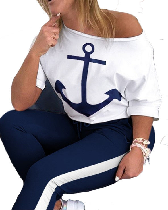 Damen Oberteil Ankerdesign Maritim Eveloria