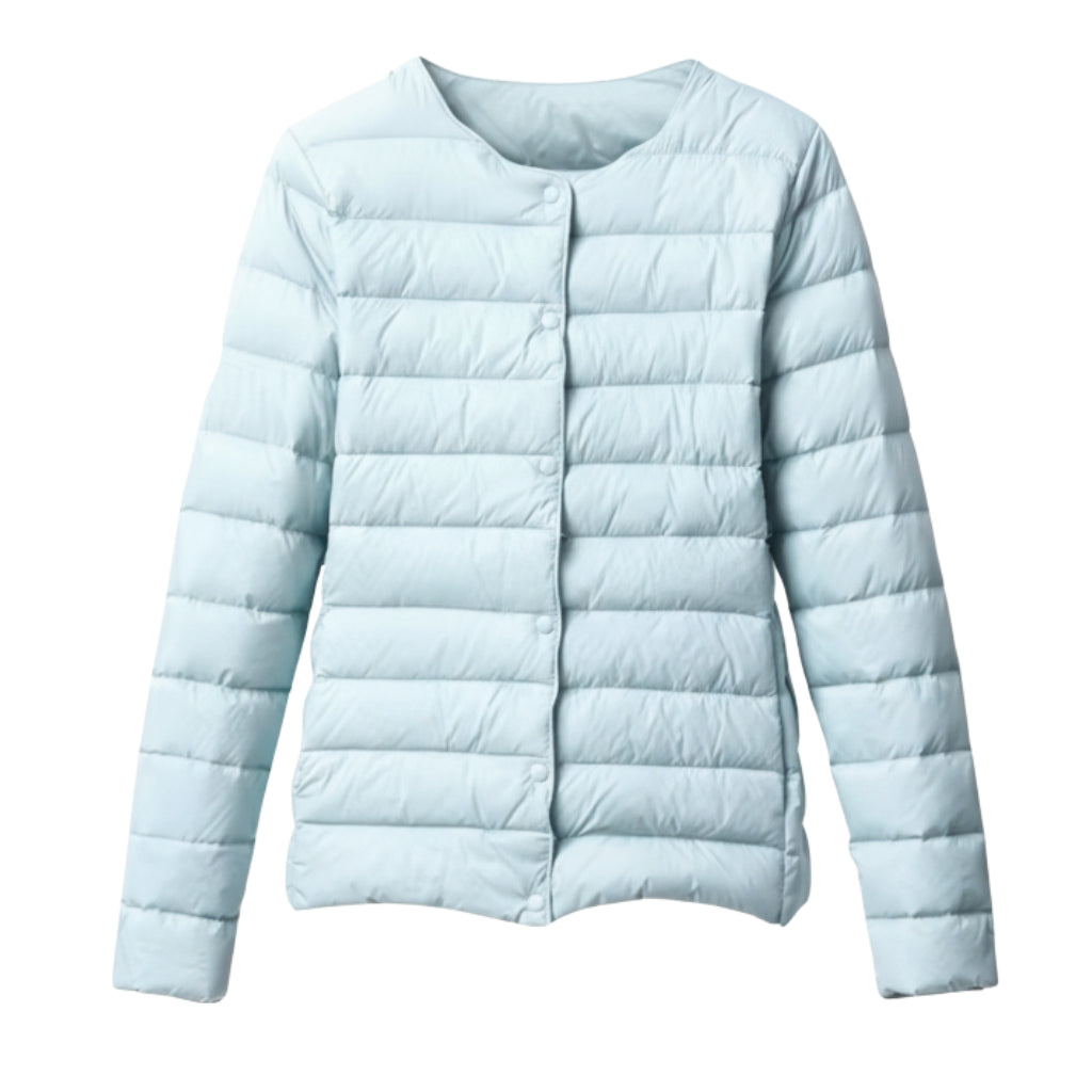 Damen Leichte Gesteppte Pufferjacke Frühling
