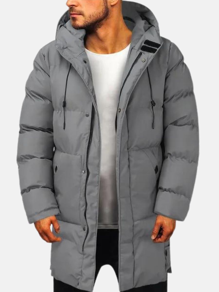 Herren Wintermantel Warm Kapuze