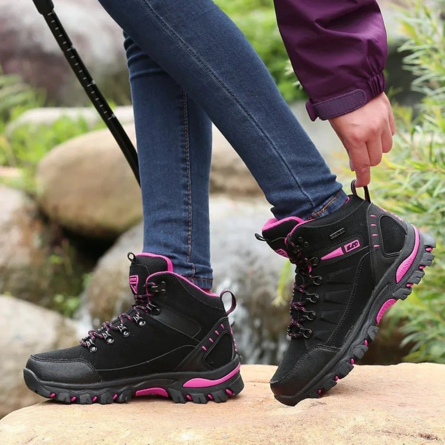 Eveloria Damen Orthopädische Wanderschuhe Rutschfest Gepolstert
