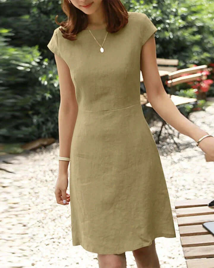 Damen Sommerkleid Zarte Ärmel