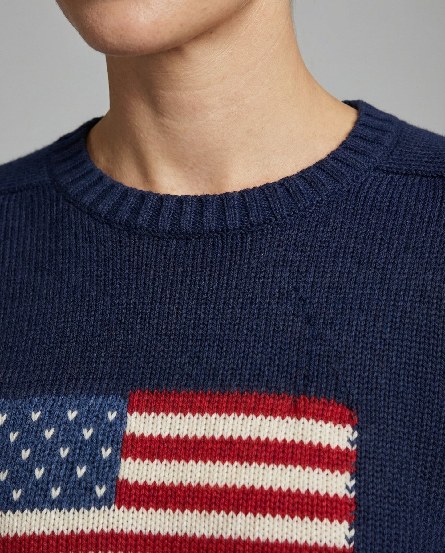 Amerikanische Flagge Strickpullover