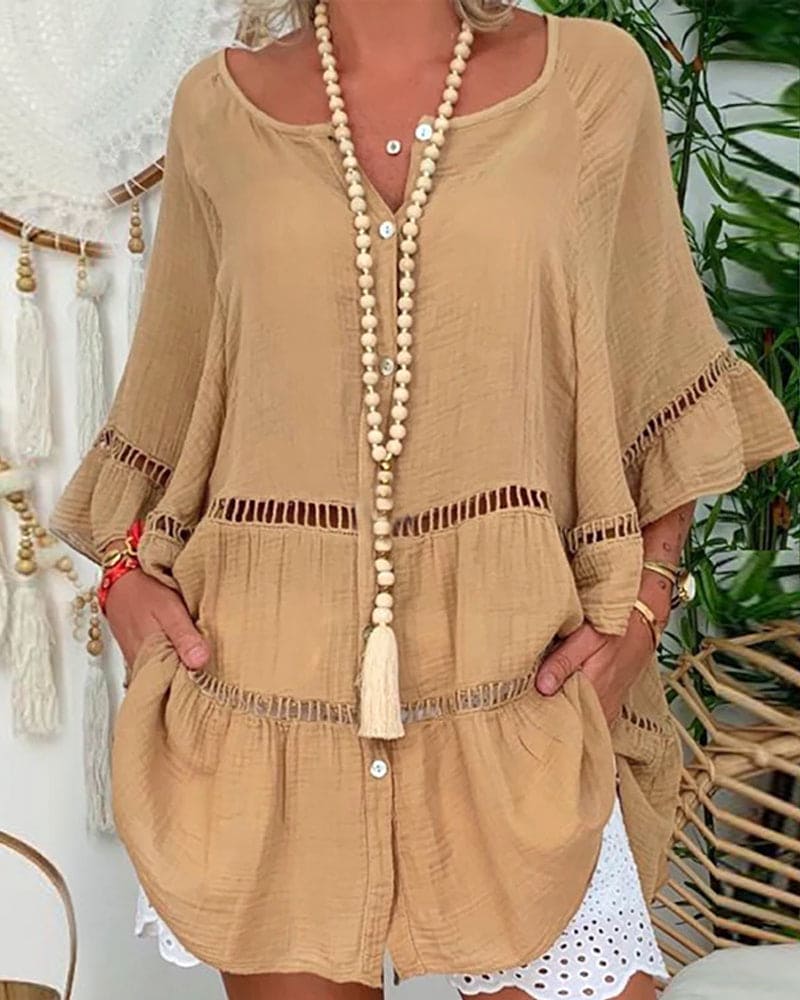 Eveloria Damen Boho Sommertunika