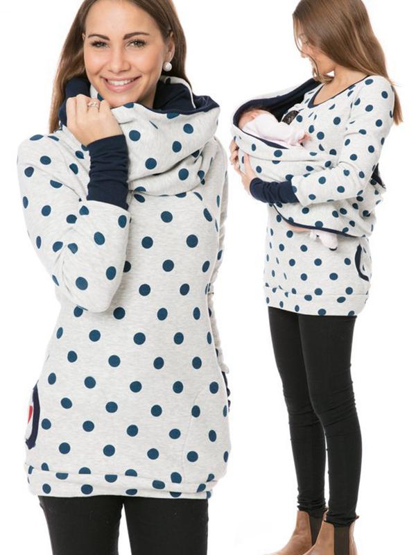 Schwangerschafts-Stillkleidung Blumendruck Sweatshirt mit