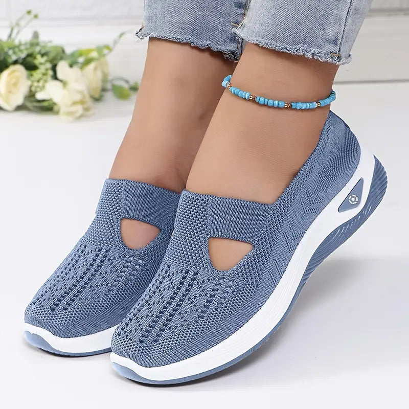 Eveloria Damen Orthopädische Sneaker Atmungsaktives Mesh