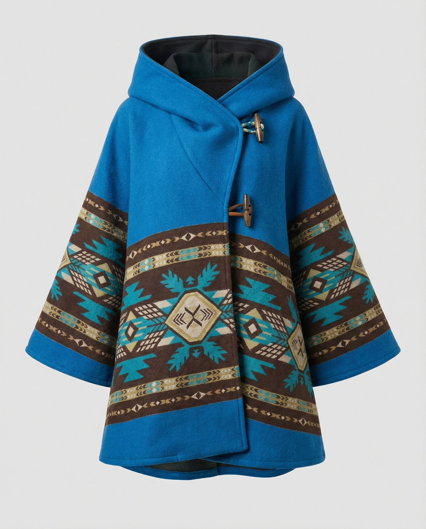 Damen Vintage-Mantel Bedruckt