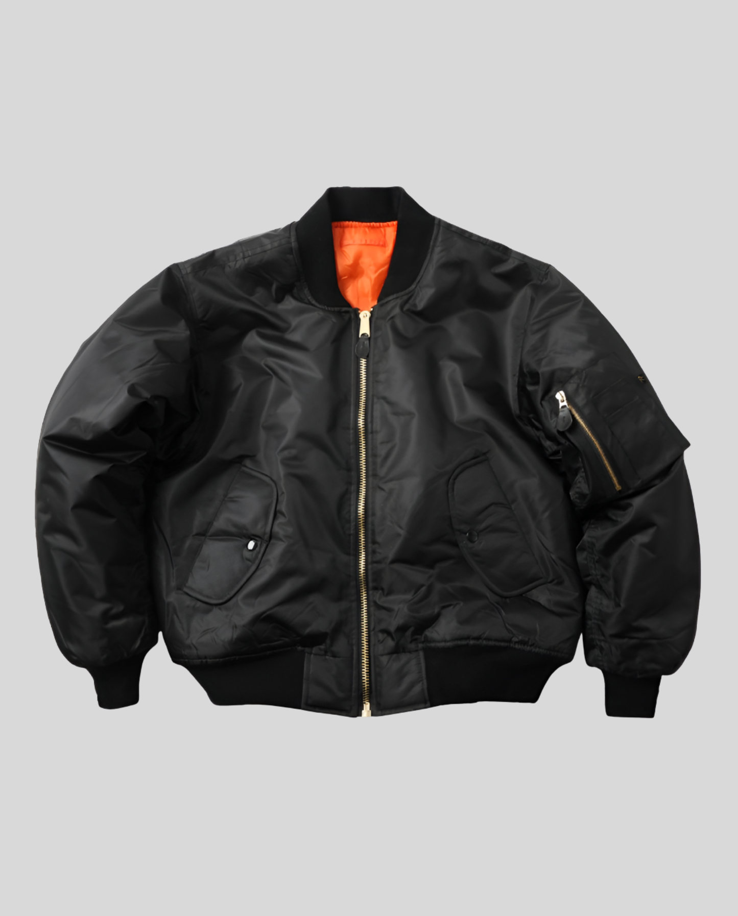 Damen Klassische Bomberjacke Leder