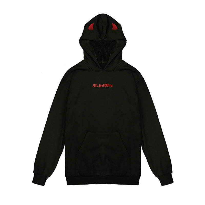 Damen Hoodie Übergröße Flügelapplikationen Eveloria