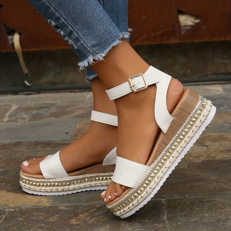 Damen Orthopädische Sandalen Komfortabel Leder Braun