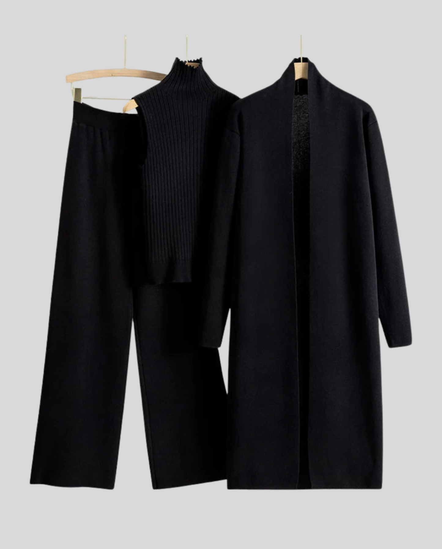 Weiches Kaschmir-Set Elegantes Damen-Kleidung