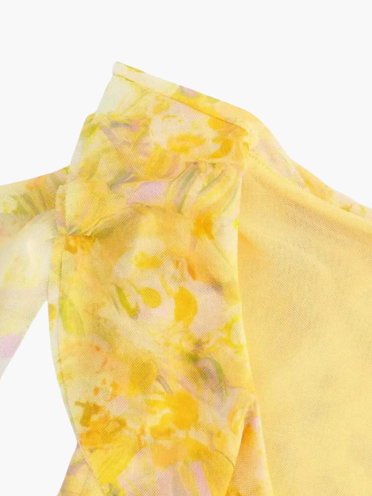 Fenja Damen Minikleid Geblümt Rüschendetails