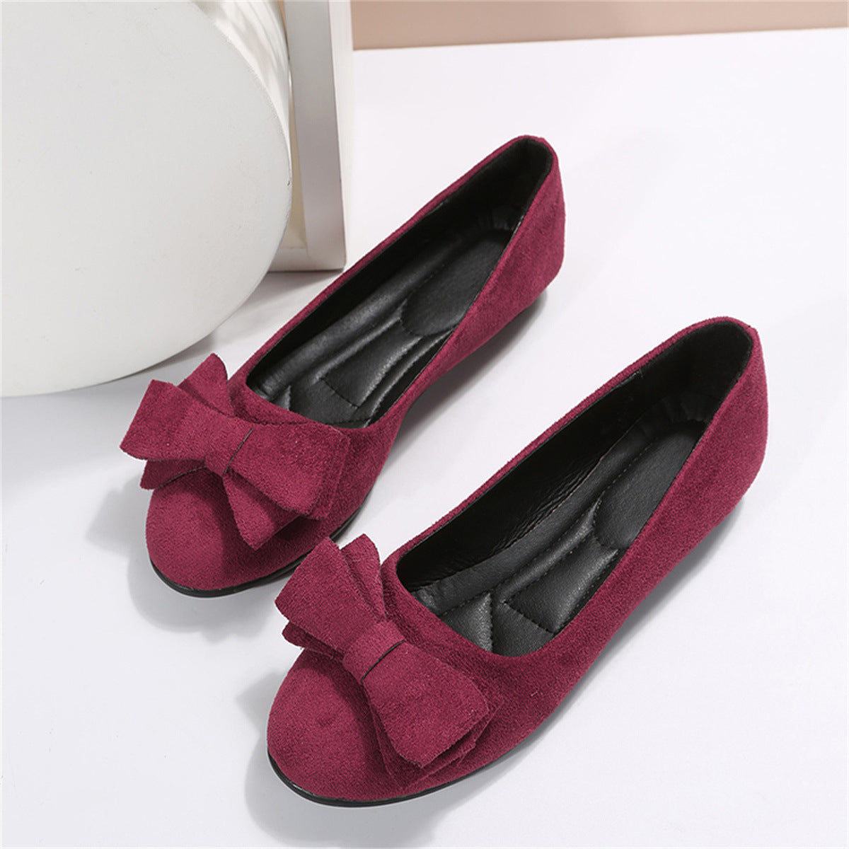 Damen Orthopädische Flache Schuhe mit Fliege