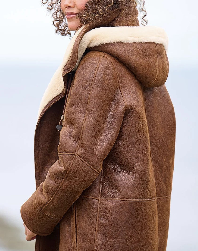 Eveloria Damen Kapuzenjacke Dicker Stoff