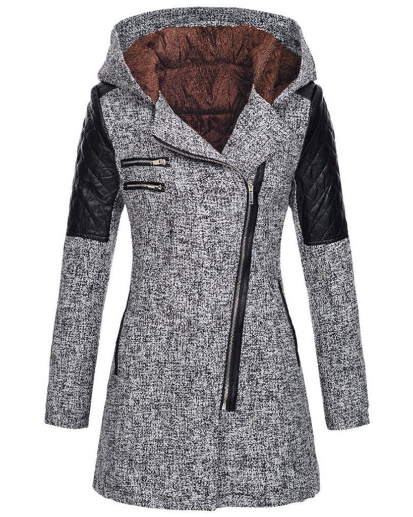 Damen Winterjacke Elegant Wollstoff