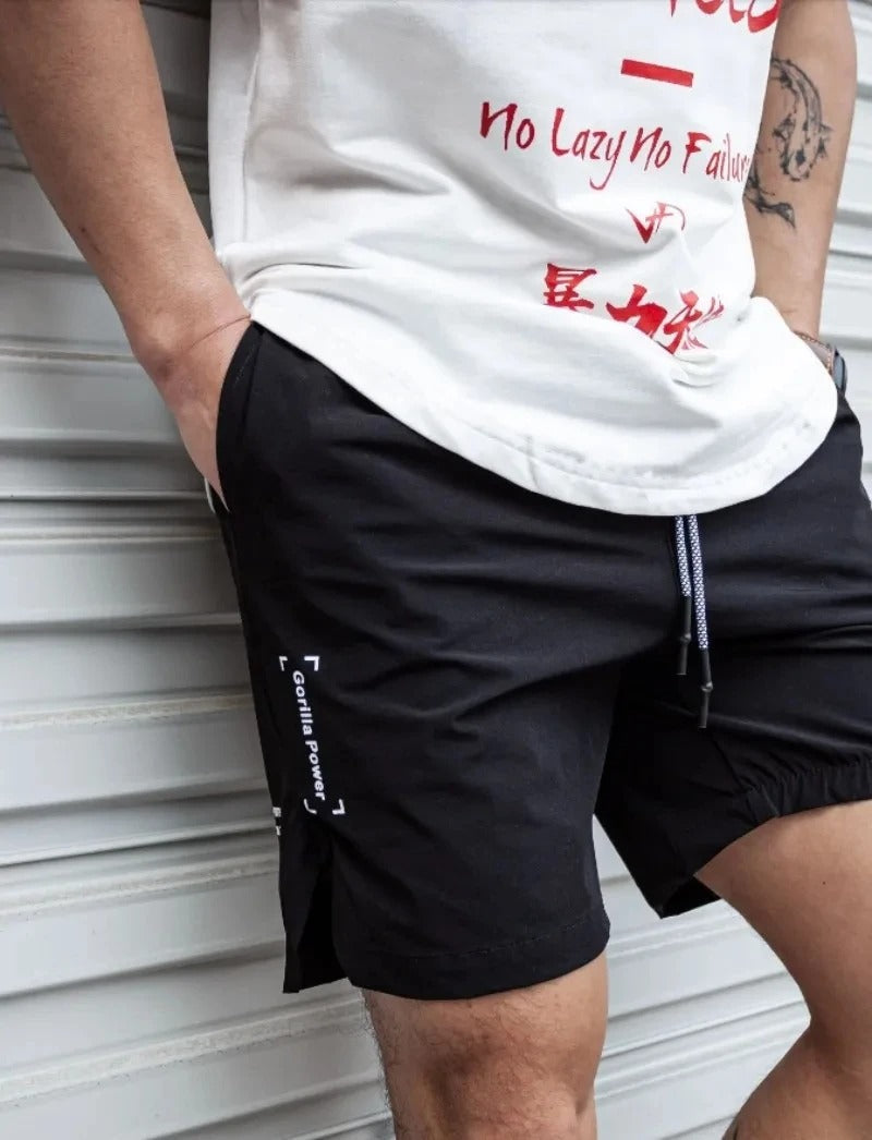 Eveloria Herren Badeshorts Atmungsaktiv Einfarbig mit Kordel