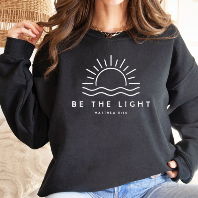 Eveloria Damen Pullover Be The Light
