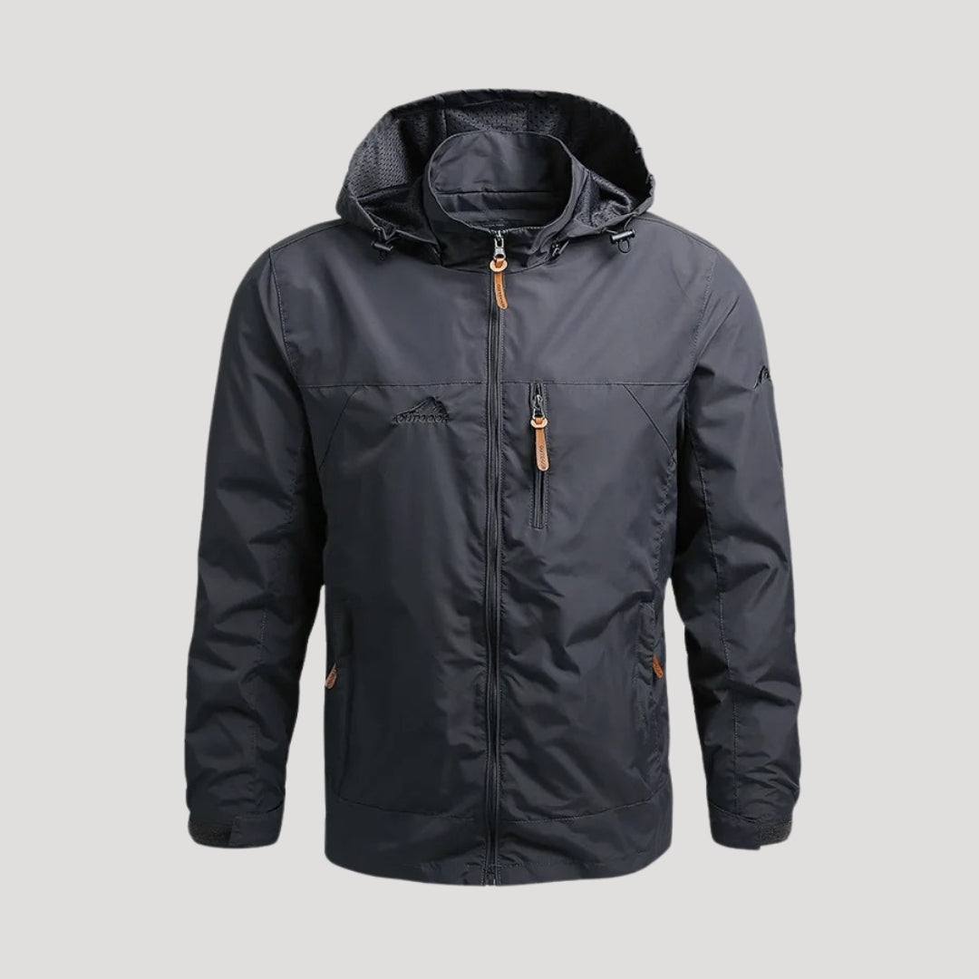 Herren Outdoor-Kapuzenjacke Reißverschluss Frühling