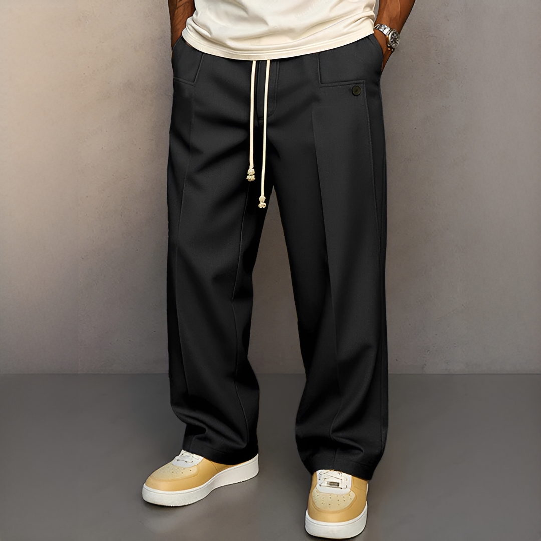 Herrenhose Leicht Kordelzug Beige