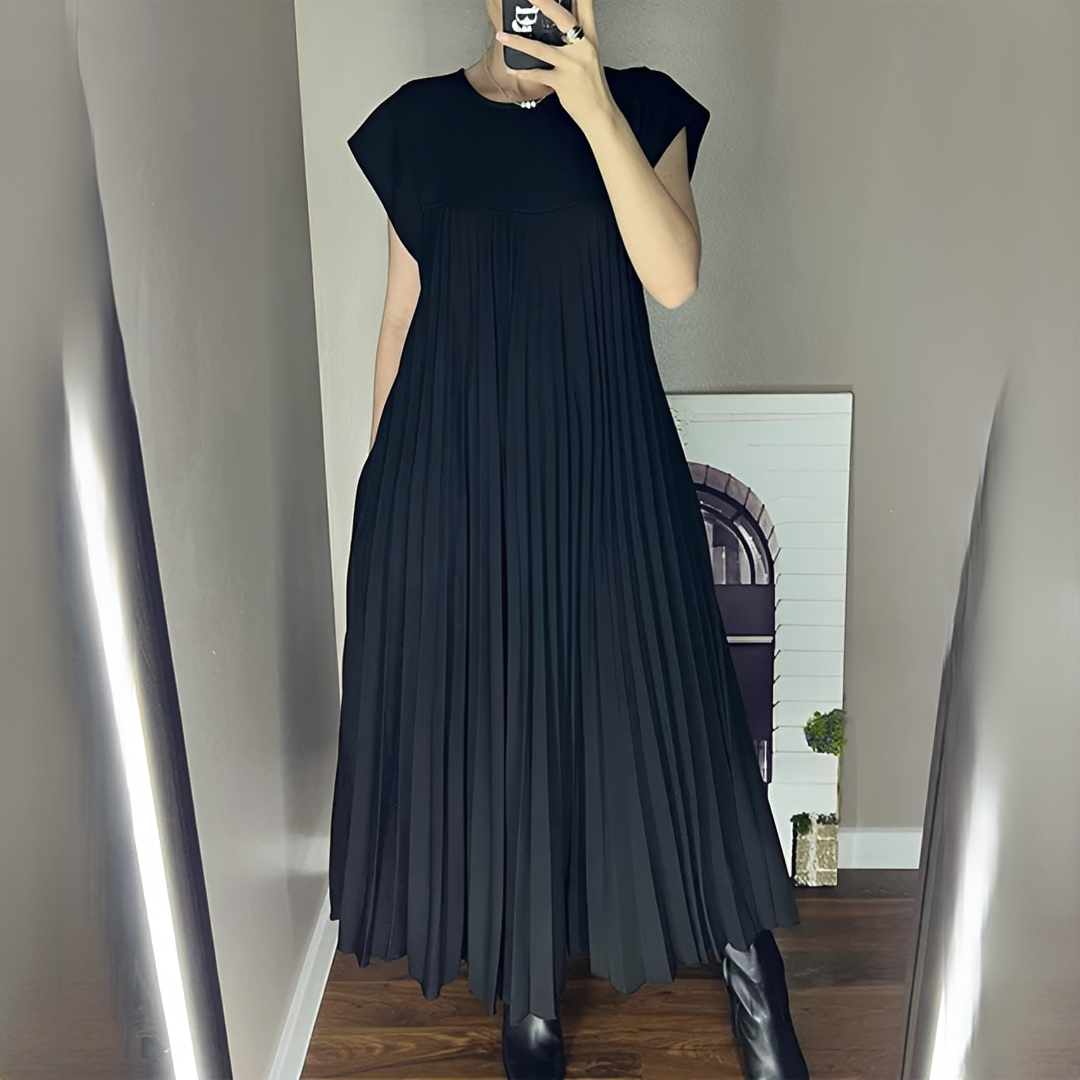 Damen Sommerkleid Lang atmungsaktives Baumwollkleid für Alltag