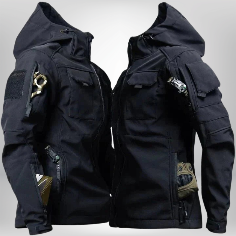 Herren Winterjacke Kapuze Winddicht Wasserabweisend