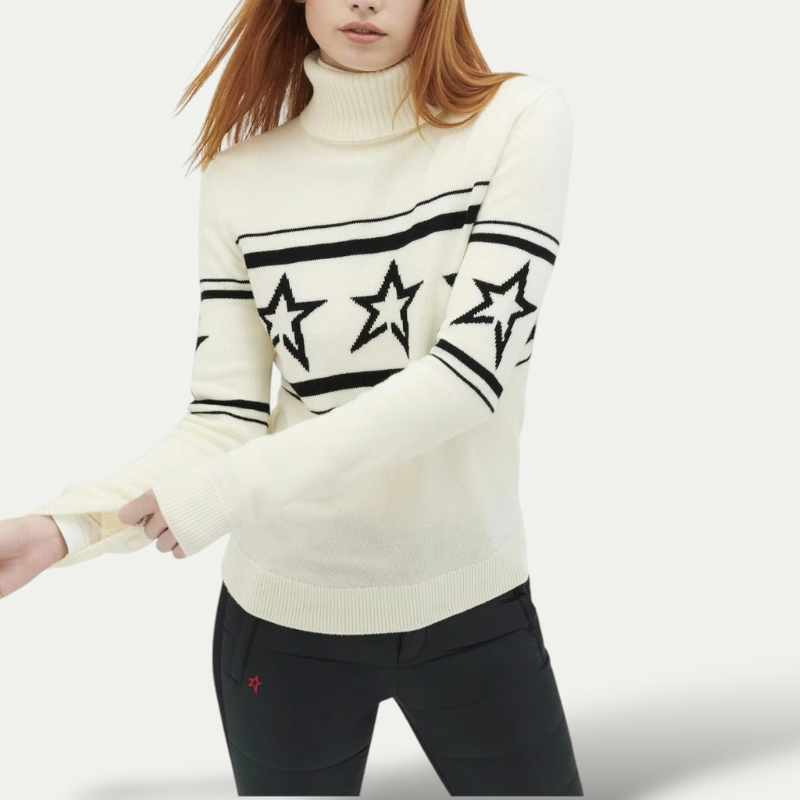 Eveloria Damen Rollkragenpullover Warm Winter