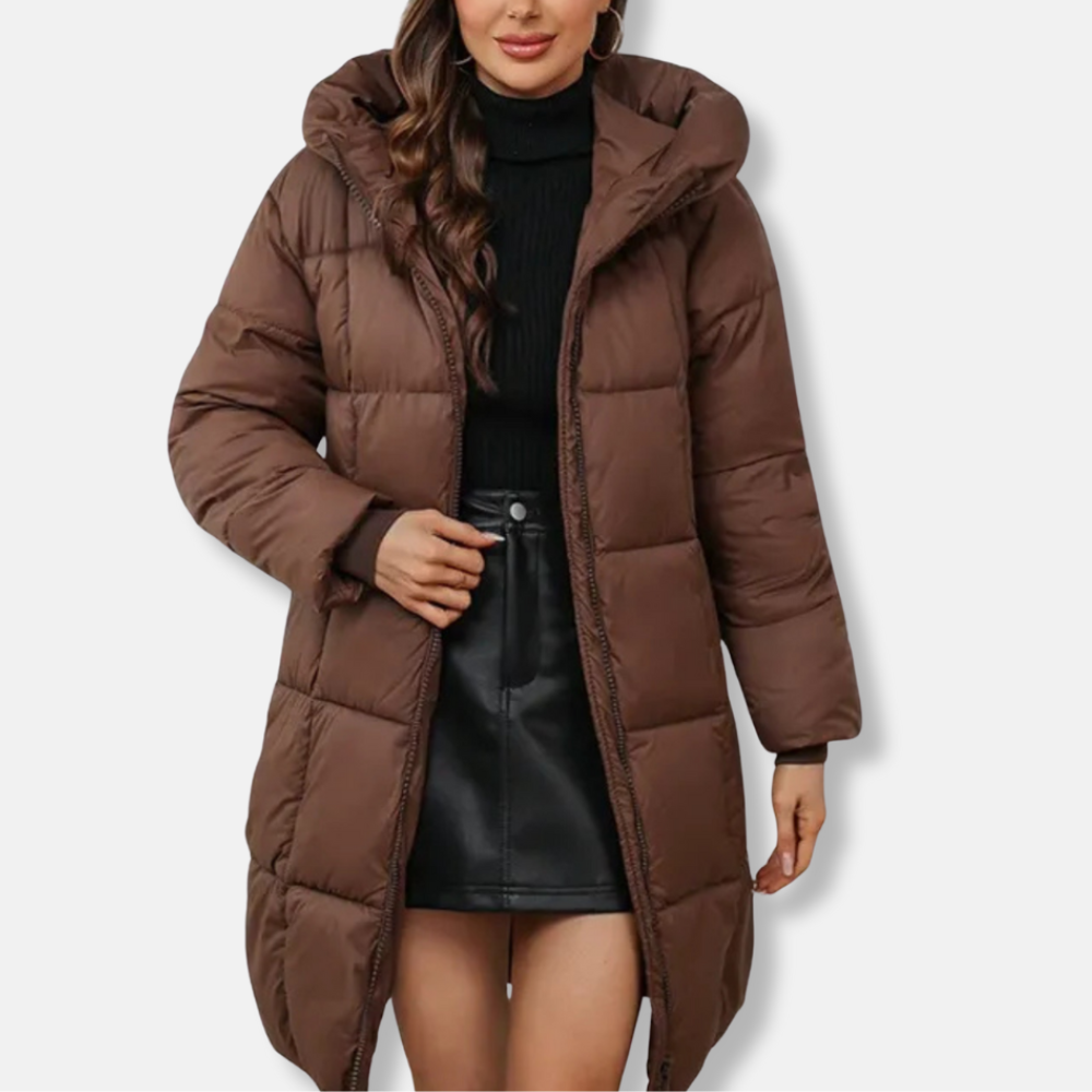 Eveloria Damen Daunenmantel Winterjacke Gefüttert Mit Kapuze
