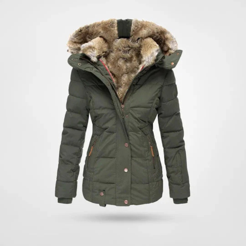 Eveloria Damen Winterjacke Gefüttert Kapuze