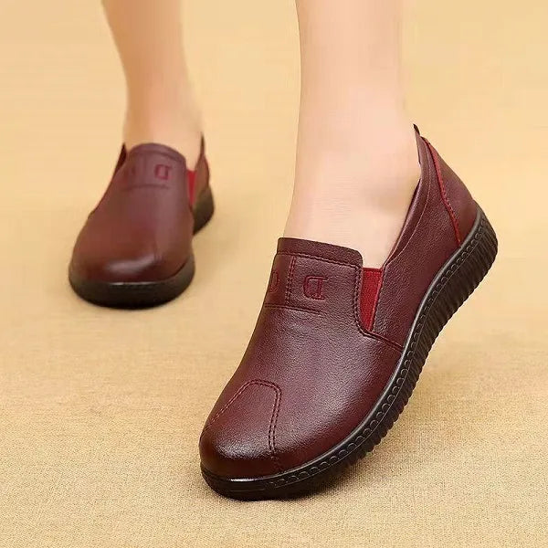 Eveloria Damen Orthopädische Schuhe Echtes Leder