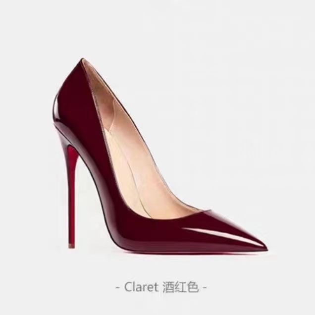 Damen Stiletto Schuhe 12cm Hoher Absatz Weiche Sohle
