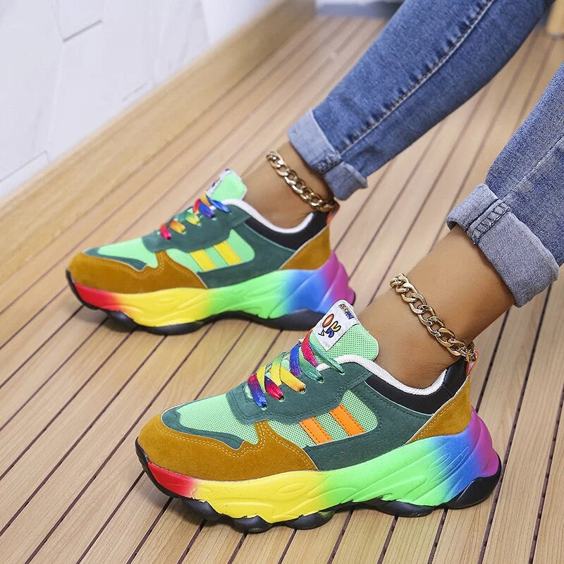Bunte Damen Orthopädische Laufschuhe