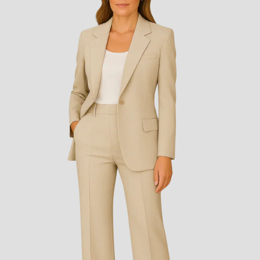 Damen Anzug-Set Langblazer Hose Maßgeschneidert