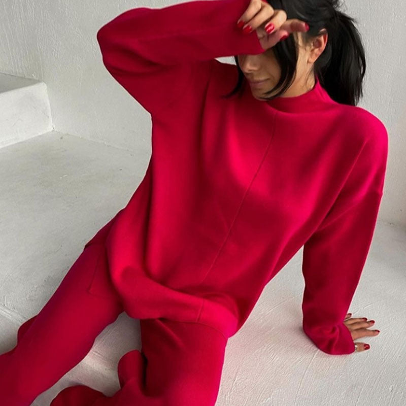 Eveloria Damen Winterpullover- und Hosenset