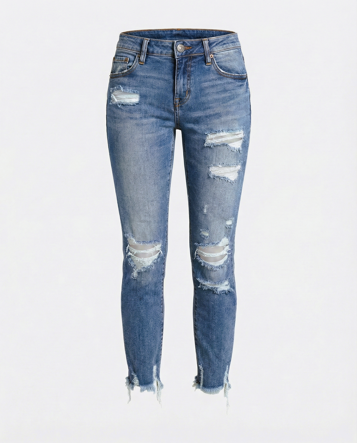 Damen Ripped Jeans Trendstoff