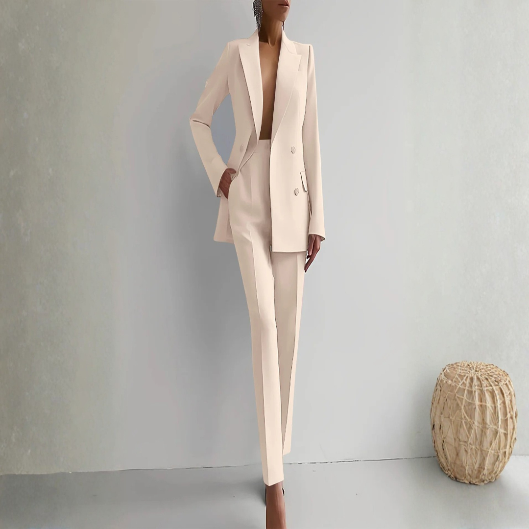 Damen Zweiteiler Blazer Hosen Set