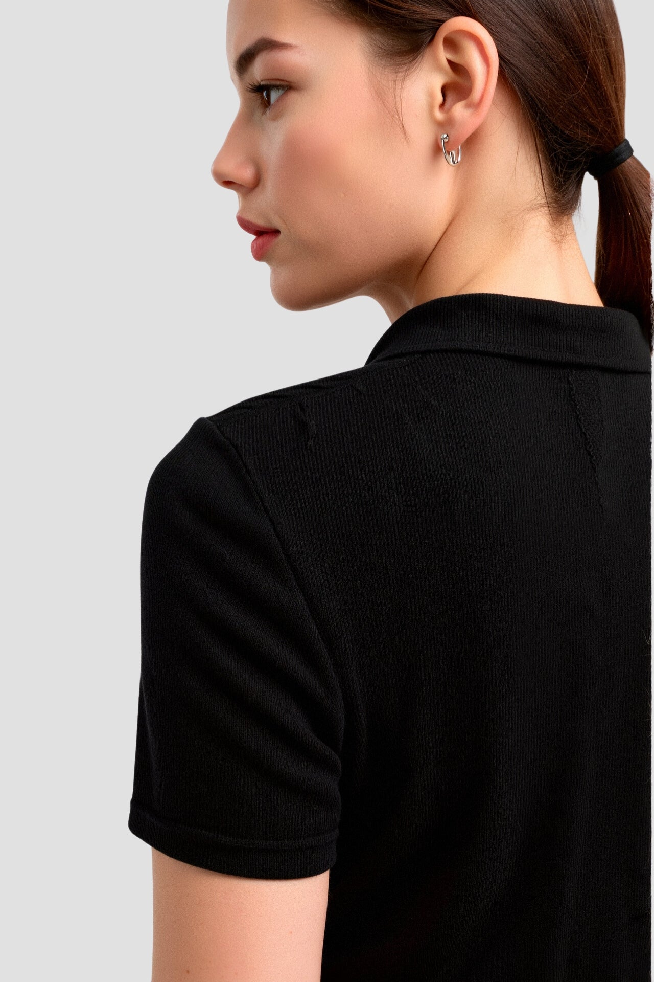 Herren Kurzarm Poloshirt Baumwolle Weiß