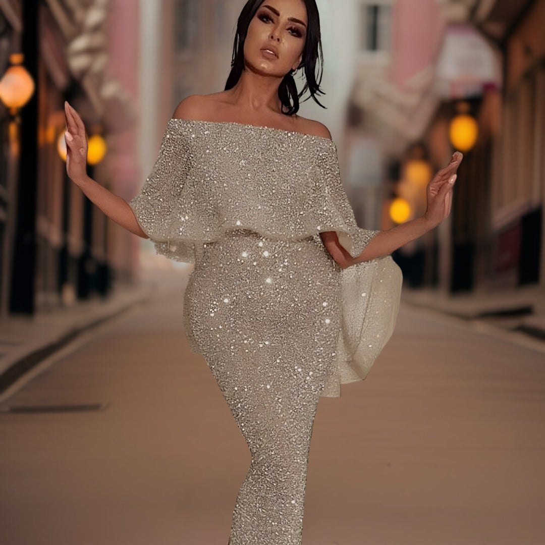Eveloria Damen Abendkleid Hochwertig