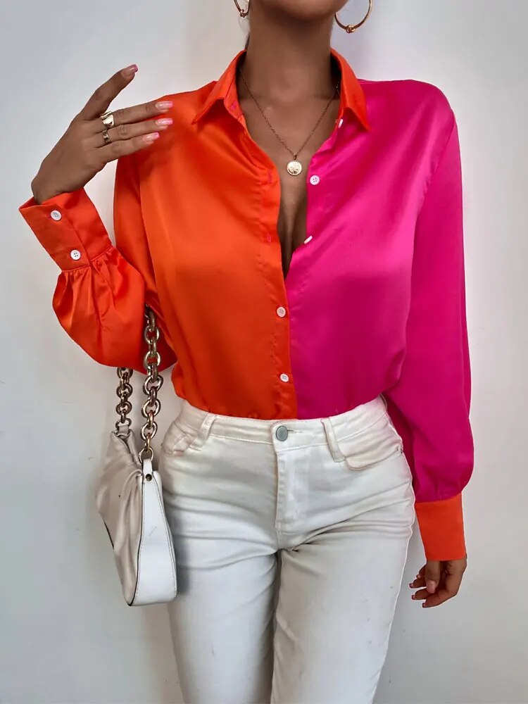 Damenhemd Vintage Stil Bluse
