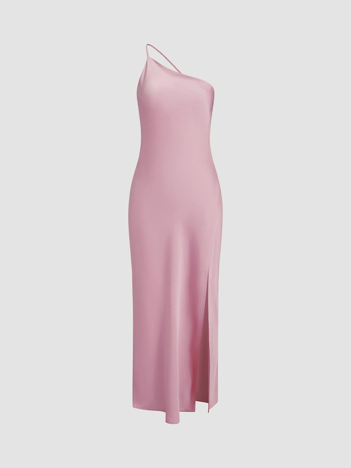 Elegantes Damen Satinkleid Rückenfrei Hochzeit Party