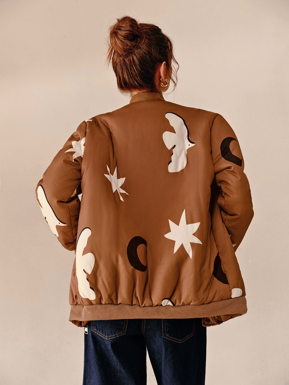 Damen Oversized Bomberjacke Urban Modern