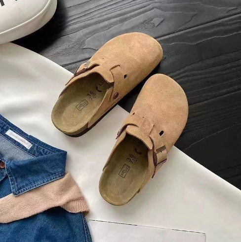 Herren Clogs Bequem Riemchen