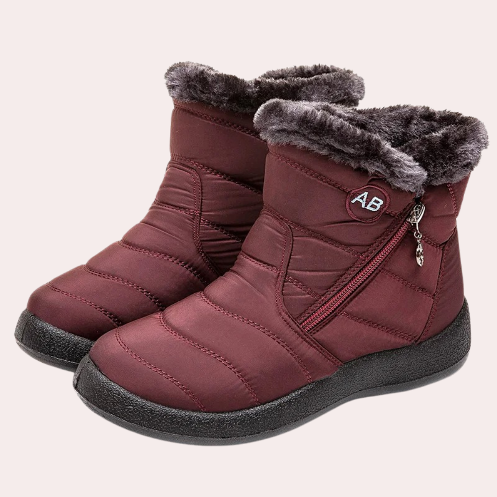 Damen Stiefel Warm Gefüttert Rutschfest