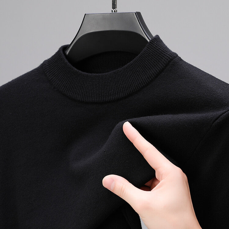 Herren Kaschmirpullover Eleganter Saum Taillierte Passform