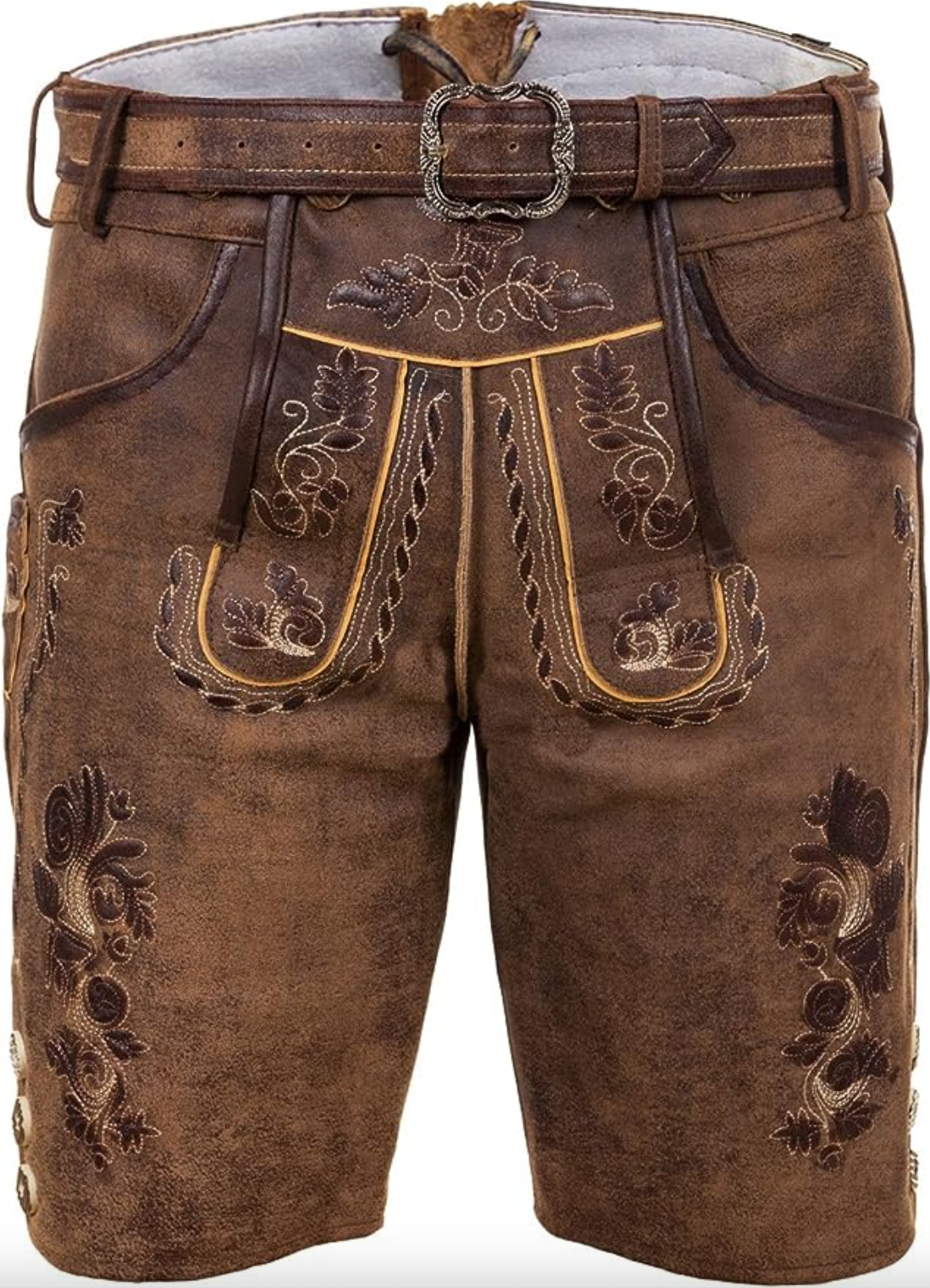 Herren Oktoberfest Shorts Bayerisch Hohe Taille Schwarz - Eveloria