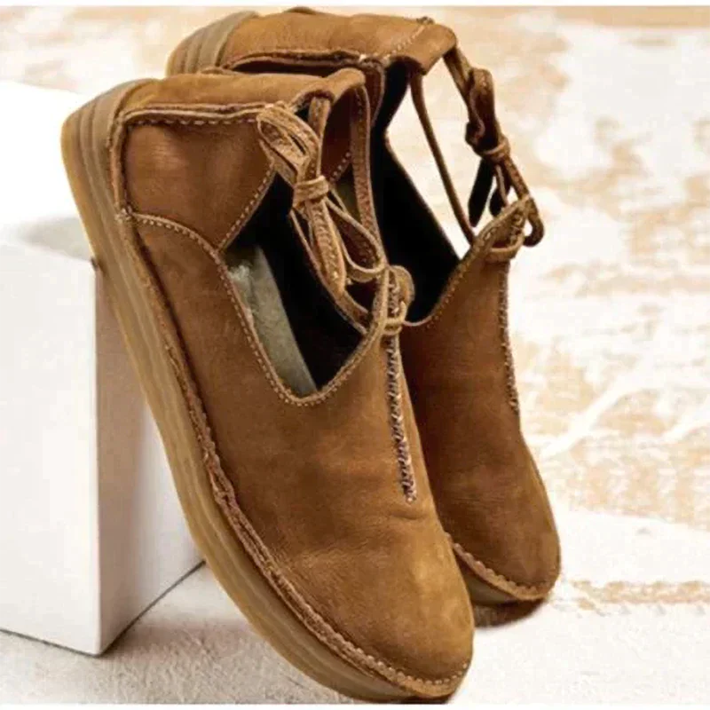 Damen Slip-On Schuhe Robust Beige