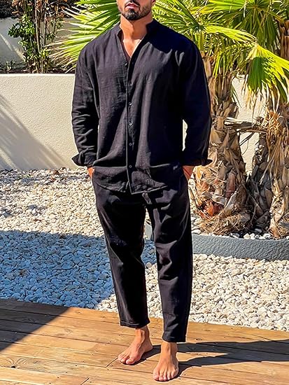 Herren Sommer Set 2-teilig Hemd Hose